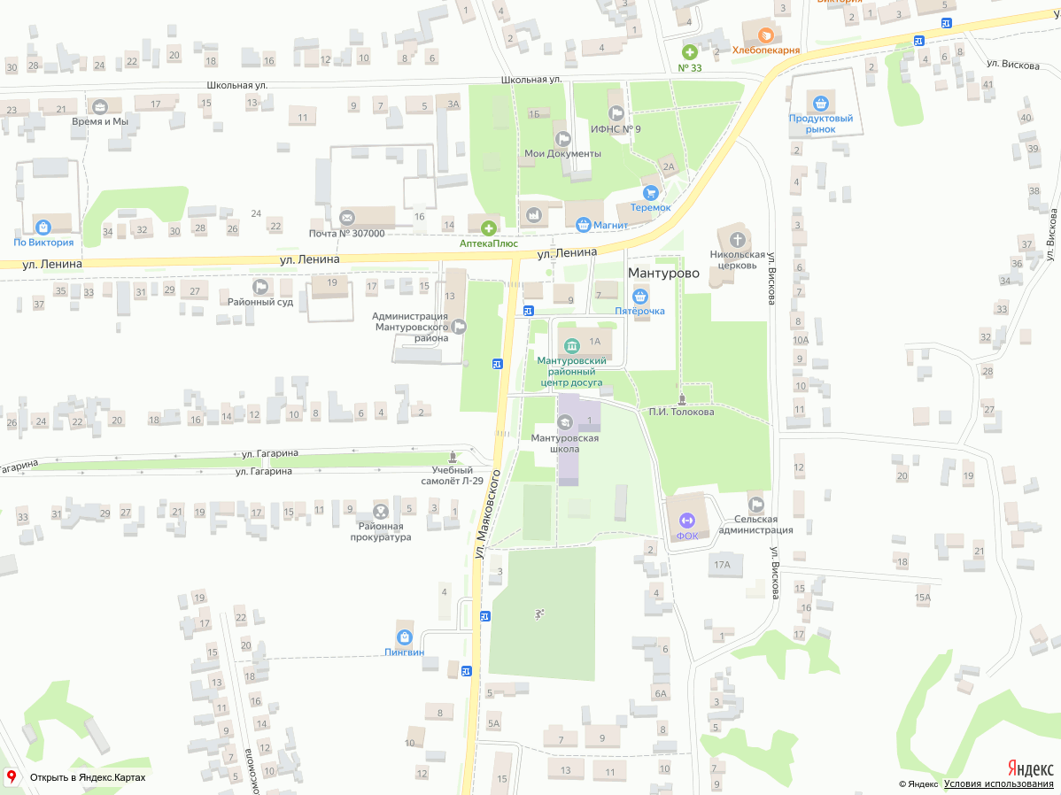 Школа на карте
